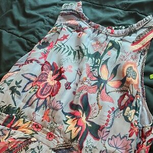 Anthropologie floral midi dress